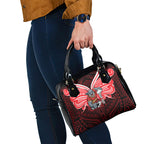 Custom Dolphins Shoulder Handbag Dolphin Warrior Polynesia Islander Rugby Mascot