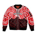 Custom Dolphins Sleeve Zip Bomber Jacket Dolphin Warrior Polynesia Islander Rugby Mascot