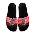 Custom Dolphins Slide Sandals Dolphin Warrior Polynesia Islander Rugby Mascot