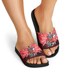 Custom Dolphins Slide Sandals Dolphin Warrior Polynesia Islander Rugby Mascot