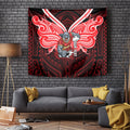 Custom Dolphins Tapestry Dolphin Warrior Polynesia Islander Rugby Mascot