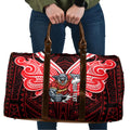Custom Dolphins Travel Bag Dolphin Warrior Polynesia Islander Rugby Mascot