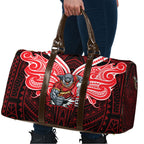 Custom Dolphins Travel Bag Dolphin Warrior Polynesia Islander Rugby Mascot