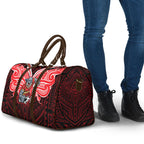 Custom Dolphins Travel Bag Dolphin Warrior Polynesia Islander Rugby Mascot