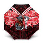 Custom Dolphins Umbrella Dolphin Warrior Polynesia Islander Rugby Mascot