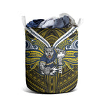 Custom North Queensland Cowboys Laundry Basket Bull Warrior Polynesia Islander Rugby Mascot