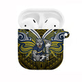 Custom North Queensland Cowboys AirPods Case Bull Warrior Polynesia Islander Rugby Mascot