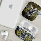 Custom North Queensland Cowboys AirPods Case Bull Warrior Polynesia Islander Rugby Mascot