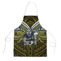 Custom North Queensland Cowboys Apron Bull Warrior Polynesia Islander Rugby Mascot