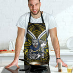Custom North Queensland Cowboys Apron Bull Warrior Polynesia Islander Rugby Mascot