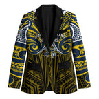 Custom North Queensland Cowboys Blazer Bull Warrior Polynesia Islander Rugby Mascot