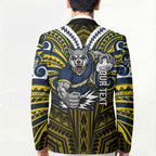 Custom North Queensland Cowboys Blazer Bull Warrior Polynesia Islander Rugby Mascot