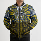 Custom North Queensland Cowboys Bomber Puffer Jacket Bull Warrior Polynesia Islander Rugby Mascot