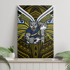 Custom North Queensland Cowboys Canvas Wall Art Bull Warrior Polynesia Islander Rugby Mascot