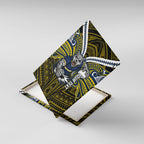 Custom North Queensland Cowboys Canvas Wall Art Bull Warrior Polynesia Islander Rugby Mascot