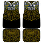 Custom North Queensland Cowboys Car Mats Bull Warrior Polynesia Islander Rugby Mascot