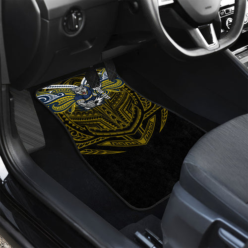 Custom North Queensland Cowboys Car Mats Bull Warrior Polynesia Islander Rugby Mascot
