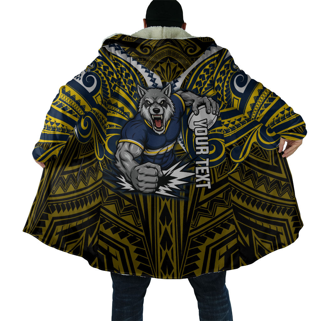 Custom North Queensland Cowboys Cloak Bull Warrior Polynesia Islander Rugby Mascot