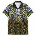 Custom North Queensland Cowboys Hawaiian Shirt Bull Warrior Polynesia Islander Rugby Mascot