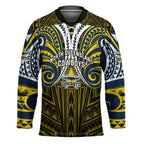 Custom North Queensland Cowboys Hockey Jersey Bull Warrior Polynesia Islander Rugby Mascot