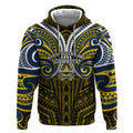 Custom North Queensland Cowboys Hoodie Bull Warrior Polynesia Islander Rugby Mascot