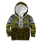 Custom North Queensland Cowboys Kid Hoodie Bull Warrior Polynesia Islander Rugby Mascot