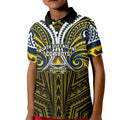 Custom North Queensland Cowboys Kid Polo Shirt Bull Warrior Polynesia Islander Rugby Mascot