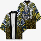 Custom North Queensland Cowboys Kimono Bull Warrior Polynesia Islander Rugby Mascot