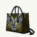 Custom North Queensland Cowboys Leather Bag Bull Warrior Polynesia Islander Rugby Mascot