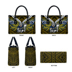 Custom North Queensland Cowboys Leather Bag Bull Warrior Polynesia Islander Rugby Mascot