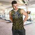 Custom North Queensland Cowboys Men Tank Top Bull Warrior Polynesia Islander Rugby Mascot