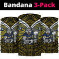 Custom North Queensland Cowboys Neck Gaiter Bull Warrior Polynesia Islander Rugby Mascot