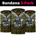 Custom North Queensland Cowboys Neck Gaiter Bull Warrior Polynesia Islander Rugby Mascot