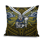 Custom North Queensland Cowboys Pillow Cover Bull Warrior Polynesia Islander Rugby Mascot