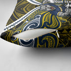 Custom North Queensland Cowboys Pillow Cover Bull Warrior Polynesia Islander Rugby Mascot