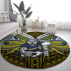 Custom North Queensland Cowboys Round Carpet Bull Warrior Polynesia Islander Rugby Mascot