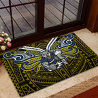 Custom North Queensland Cowboys Rubber Doormat Bull Warrior Polynesia Islander Rugby Mascot
