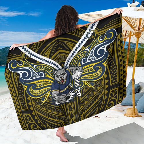 Custom North Queensland Cowboys Sarong Bull Warrior Polynesia Islander Rugby Mascot