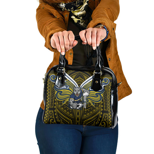 Custom North Queensland Cowboys Shoulder Handbag Bull Warrior Polynesia Islander Rugby Mascot