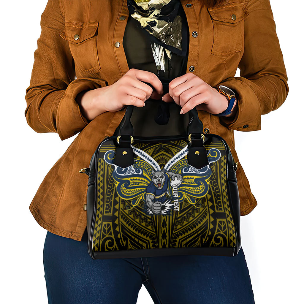 Custom North Queensland Cowboys Shoulder Handbag Bull Warrior Polynesia Islander Rugby Mascot