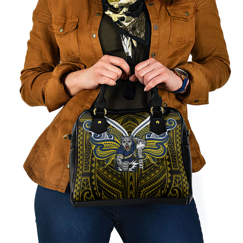 Custom North Queensland Cowboys Shoulder Handbag Bull Warrior Polynesia Islander Rugby Mascot