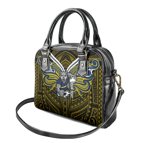 Custom North Queensland Cowboys Shoulder Handbag Bull Warrior Polynesia Islander Rugby Mascot