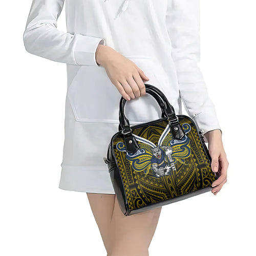 Custom North Queensland Cowboys Shoulder Handbag Bull Warrior Polynesia Islander Rugby Mascot