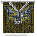 Custom North Queensland Cowboys Shower Curtain Bull Warrior Polynesia Islander Rugby Mascot