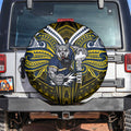 Custom North Queensland Cowboys Spare Tire Cover Bull Warrior Polynesia Islander Rugby Mascot