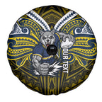 Custom North Queensland Cowboys Spare Tire Cover Bull Warrior Polynesia Islander Rugby Mascot
