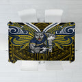Custom North Queensland Cowboys Tablecloth Bull Warrior Polynesia Islander Rugby Mascot