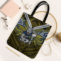 Custom North Queensland Cowboys Tote Bag Bull Warrior Polynesia Islander Rugby Mascot