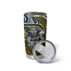 Custom North Queensland Cowboys Tumbler Cup Bull Warrior Polynesia Islander Rugby Mascot