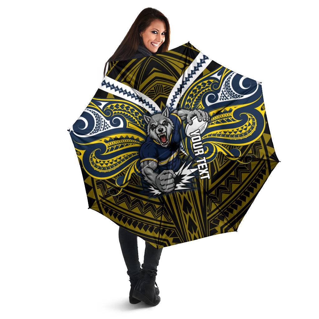 Custom North Queensland Cowboys Umbrella Bull Warrior Polynesia Islander Rugby Mascot